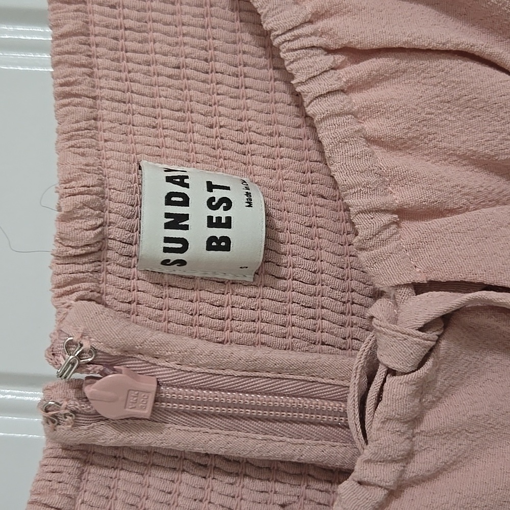 Aritzia Sunday Best Delilah dress in mauve pink Sz S NWT - Picture 6 of 9